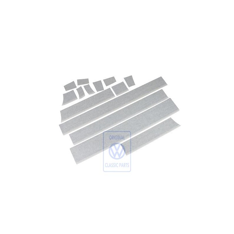 VW Originale 1 Set Di Modanature Per Linea Cintura Grigio - 703898524 N7P