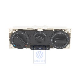 VW Originale Comando Termoventilazione Nero Satinato - 7D1820045F 01C