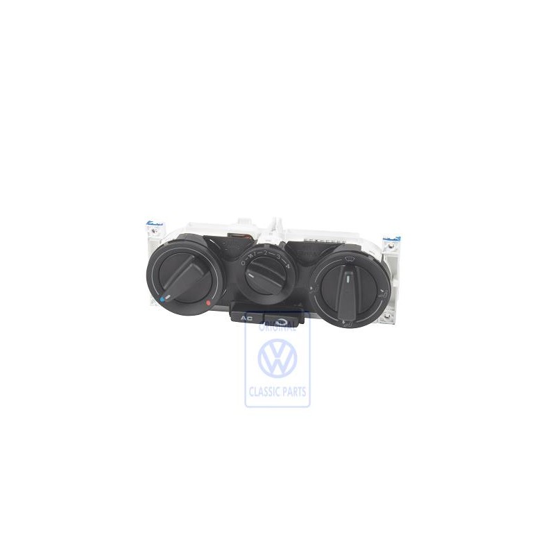 VW Originale Comando Termoventilazione Nero Satinato - 1J0820045E 01C