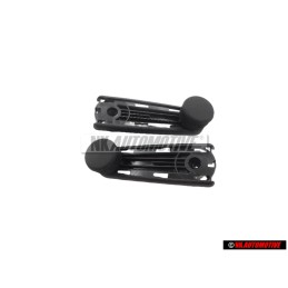 2x VW Originale Manovella Alzacristallo Nero Satinato - 357837581 01C