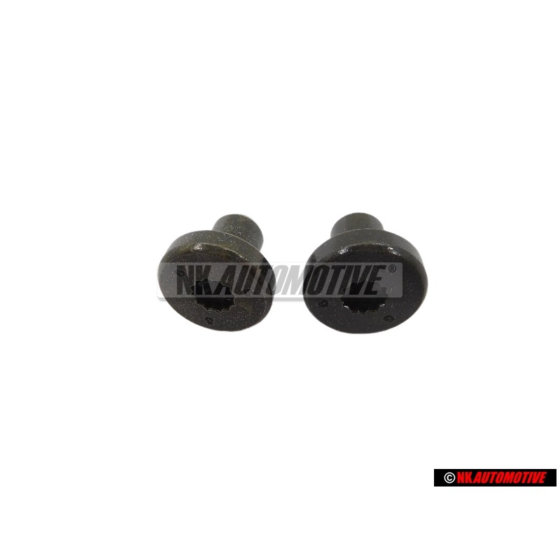 2x VW Originale Dado A Collare Con Testa A Cava Polig. 