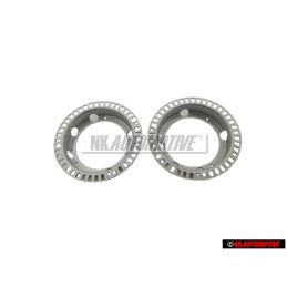 2x VW Originale Coperchio Cieco Nero Satinato - 357957087 01C