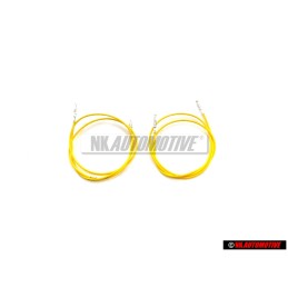2x VW Originale 1 Set Di Cavi Singoli Con 2 Contatti Cad. 