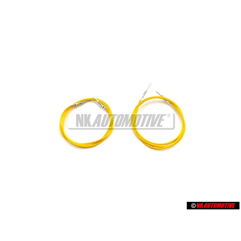 2x VW Originale 1 Set Di Cavi Singoli Con 2 Contatti Cad. 