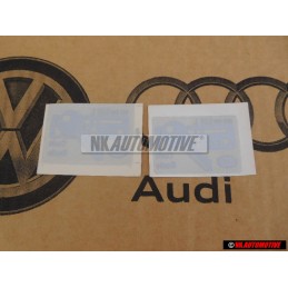 2x VW Originale Targh. Di Id. 'Cod. 