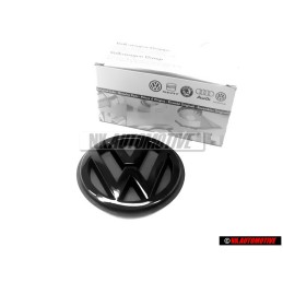 VW Originale Posteriore Logo Emblema Simbolo Nero - 1H6853630C 01C