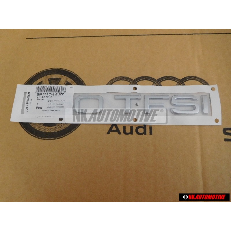 Audi Originale 50 TFSI Posteriore Logo Emblema Scritta Cromo - 4H0853744B 2ZZ