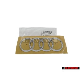 Audi Originale Anelli Posteriore Logo Emblema Simbolo Cromo - 8F0853742 2ZZ