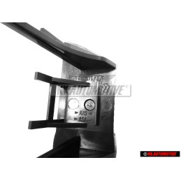 VW Originale V6 Fronte Logo Emblema Scritta Cromo Rosso - 1J6853679E GQF