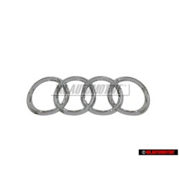 Audi Originale Anelli Posteriore Logo Emblema Simbolo Cromo - 8T8853742 2ZZ