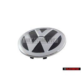 VW Originale Fronte Logo Emblema Scritta Nero Cromo - 3G0853601B DPJ
