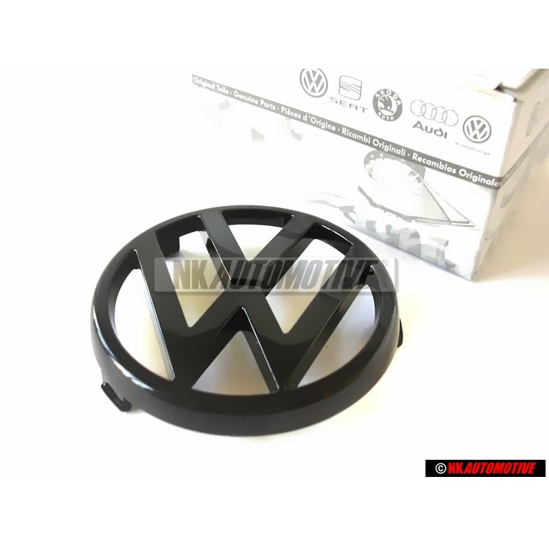 VW Originale Fronte Logo Emblema Simbolo Nero - 325853601 HE1