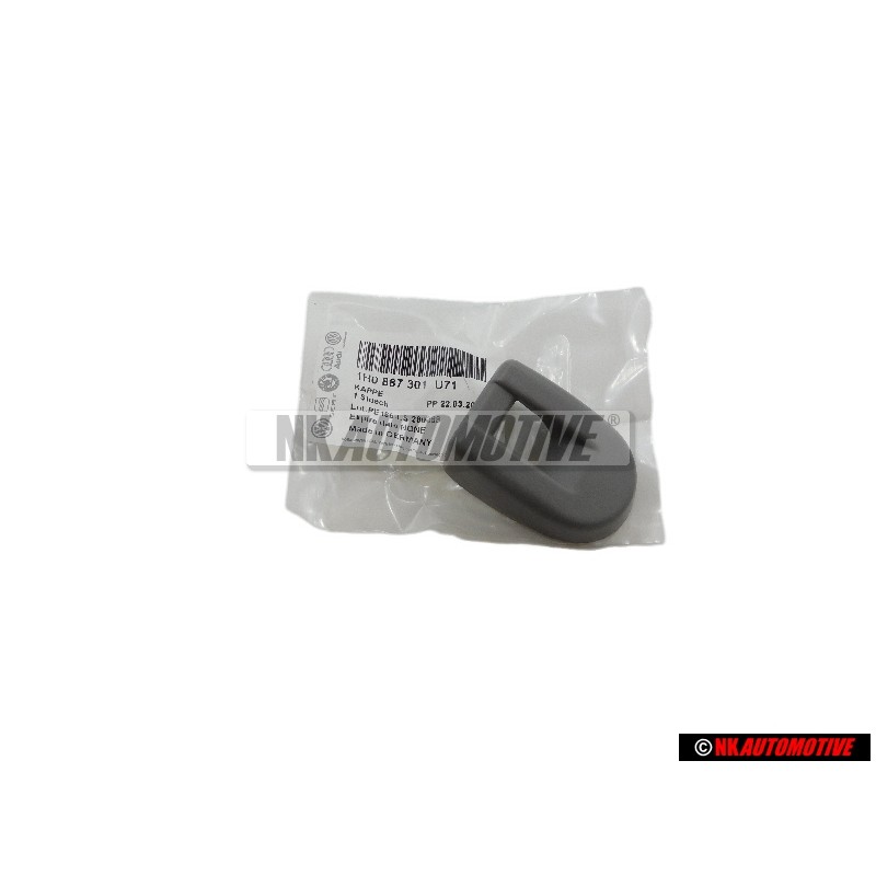 VW Originale Cappuccio Di Copertura Grigio Flanella - 1H0887301 U71