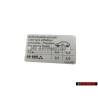 VW Originale Etichetta Per Pressione Pneumatici - 3C0010456