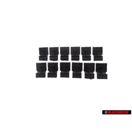 12x VW Originale Supporto Nero Satinato - 3A0867301 01C