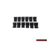 12x VW Originale Supporto Nero Satinato - 3A0867301 01C