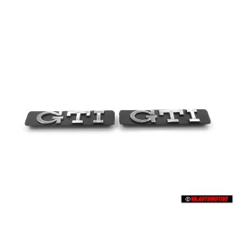 2x VW Originale GTI Lato Logo Emblema Simbolo Cromo - 1H6853714C Z10