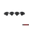 4x VW Originale Supporto Per Copertura Nero Satinato - 191807193 01C