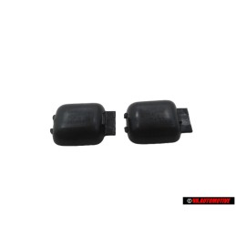 2x VW Originale Calotta Ritegno Nero Satinato - 311837247 01C