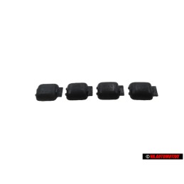 4x VW Originale Calotta Ritegno Nero Satinato - 311837247 01C