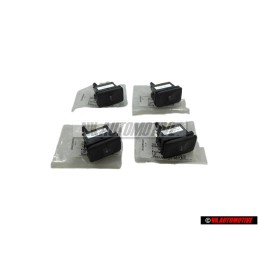 4x VW Originale Interruttore Per Alzacristallo Elettrico Nero - 191959855 01C