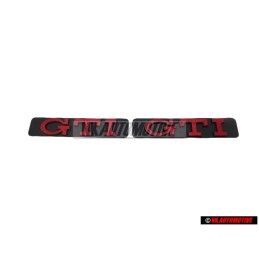 2x VW Originale GTI Lato Logo Emblema Simbolo Rosso - 1H6853714C QN5