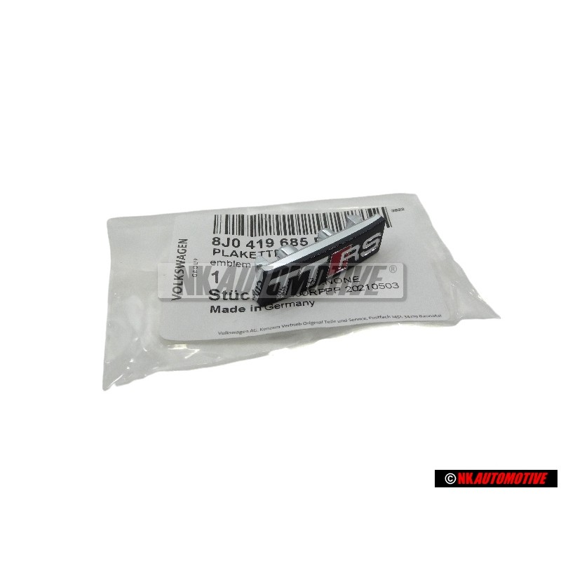 Audi Originale TTRS Volante Placca Logo Emblema Simbolo - 8J0419685B