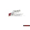 Audi Originale S3 Volante Placca Logo Emblema Simbolo Cromo Rosso - 8L0419685A