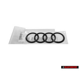 Audi Originale Anelli Posteriore Logo Emblema Simbolo Nero - 8V4853742A T94