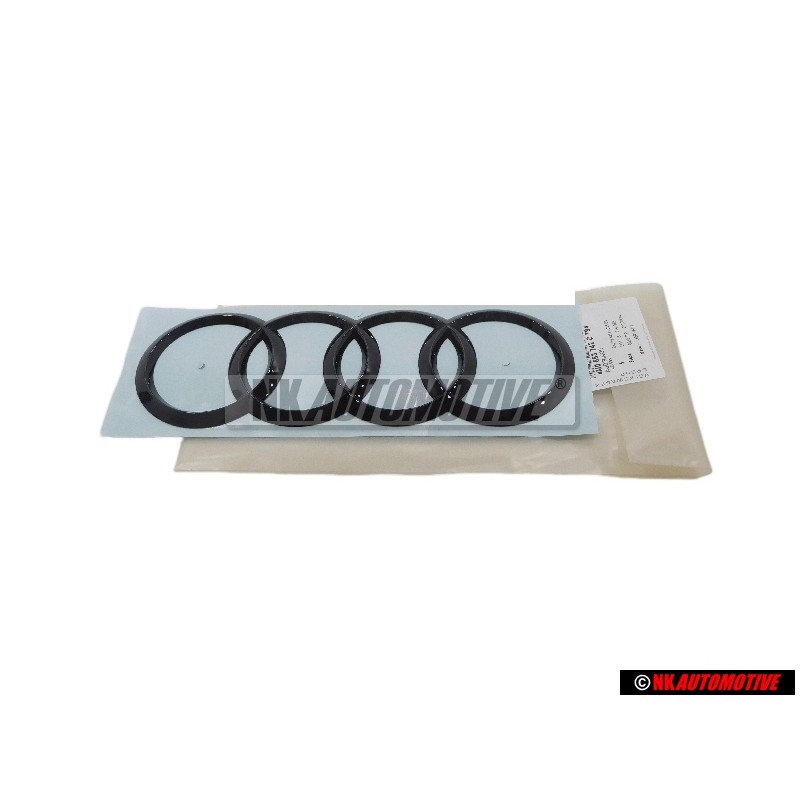 Audi Originale Anelli Posteriore Logo Emblema Simbolo Nero - 4M0853742D T94