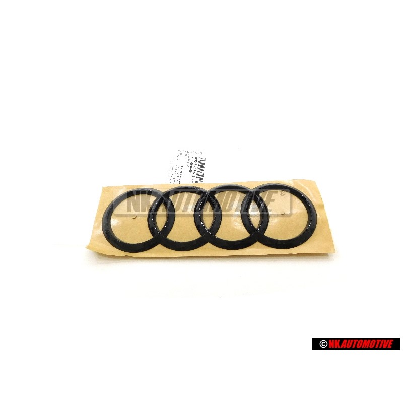 Audi Originale Anelli Posteriore Logo Emblema Simbolo Nero - 8U0853742B T94