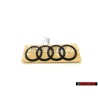 Audi Originale Anelli Posteriore Logo Emblema Simbolo Nero - 8U0853742B T94