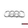 Audi Originale Anelli Fronte Logo Emblema Simbolo Cromo - 4KE853605 3Q7