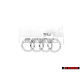Audi Originale Anelli Posteriore Logo Emblema Simbolo Cromo - 8J0853742B 2ZZ