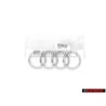 Audi Originale Anelli Posteriore Logo Emblema Simbolo Cromo - 8J0853742B 2ZZ