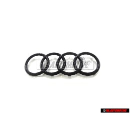 Audi Originale Anelli Fronte Logo Emblema Simbolo Nero - 4KE853605 T94