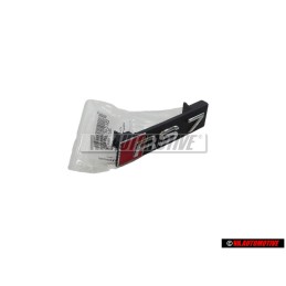 Audi Originale RS7 Fronte Logo Emblema Scritta Nero Cromo Rosso - 4G8853736D 2ZZ
