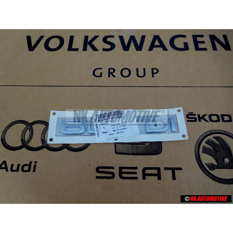 Audi Originale 60 TDI Posteriore Logo Emblema Scritta Cromo - 4H0853744H 2ZZ