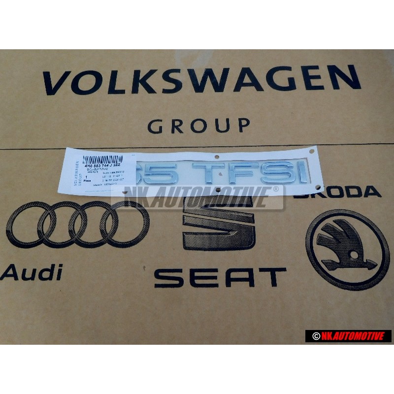 Audi Originale 65 TFSI Posteriore Logo Emblema Scritta Cromo - 4H0853744J 2ZZ