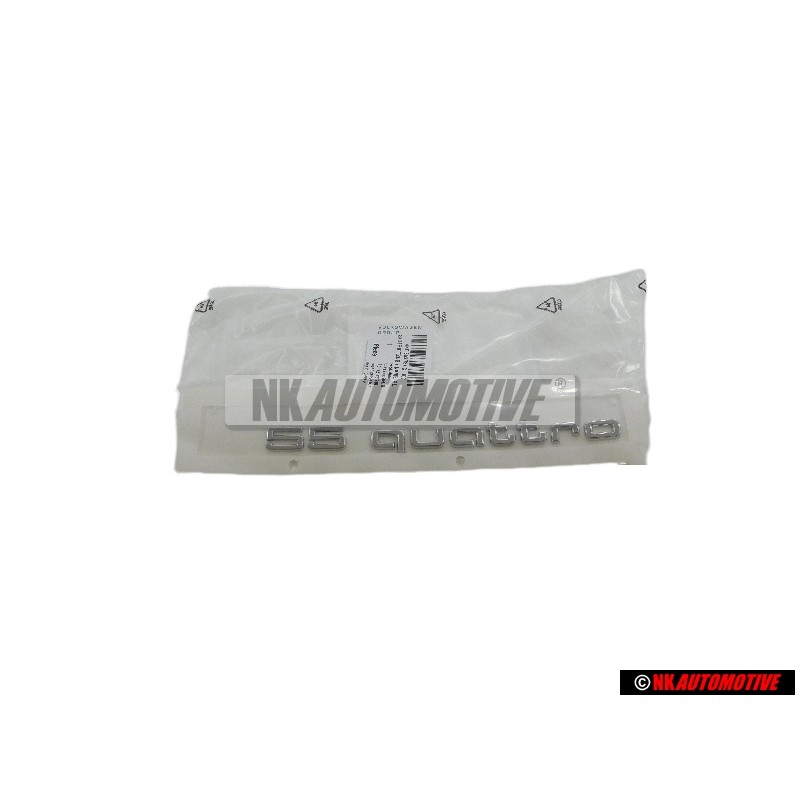 Audi Originale 55 QUATTRO Posteriore Logo Emblema Scritta Cromo - 4KE853737C 3Q7