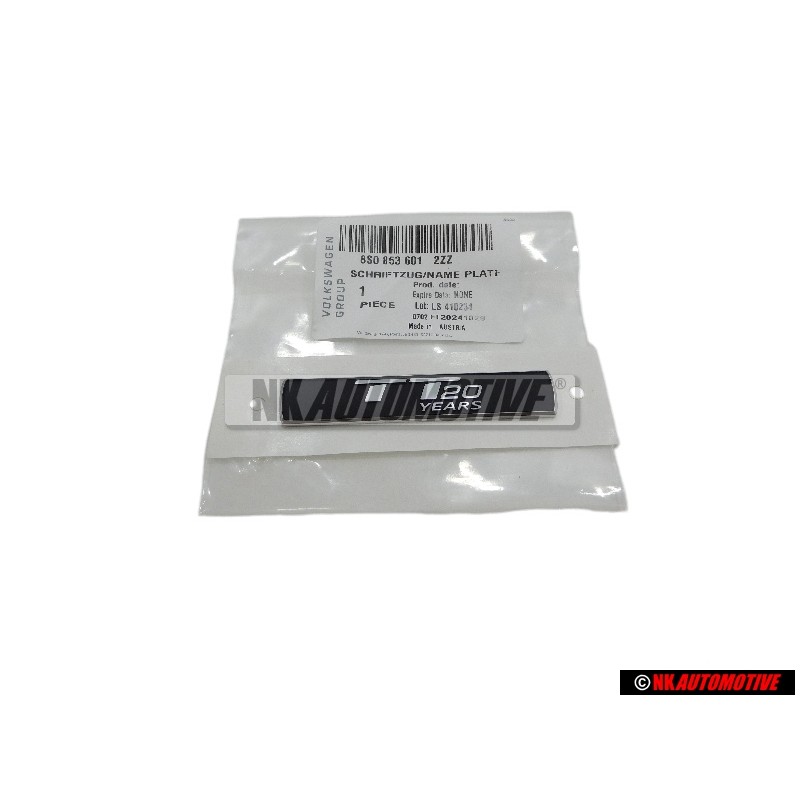 Audi Originale TT 20 YEARS Lato Logo Emblema Simbolo Nero Cromo - 8S0853601 2ZZ