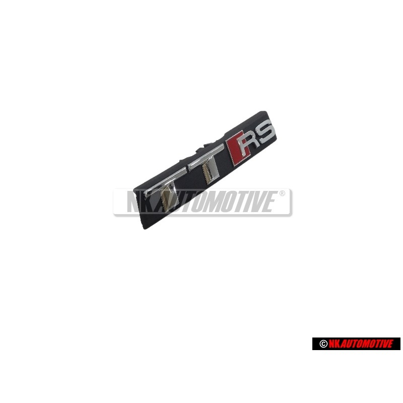 Audi Originale TTRS Fronte Logo Emblema Scritta Nero Cromo Ross - 8S0853736D 2ZZ