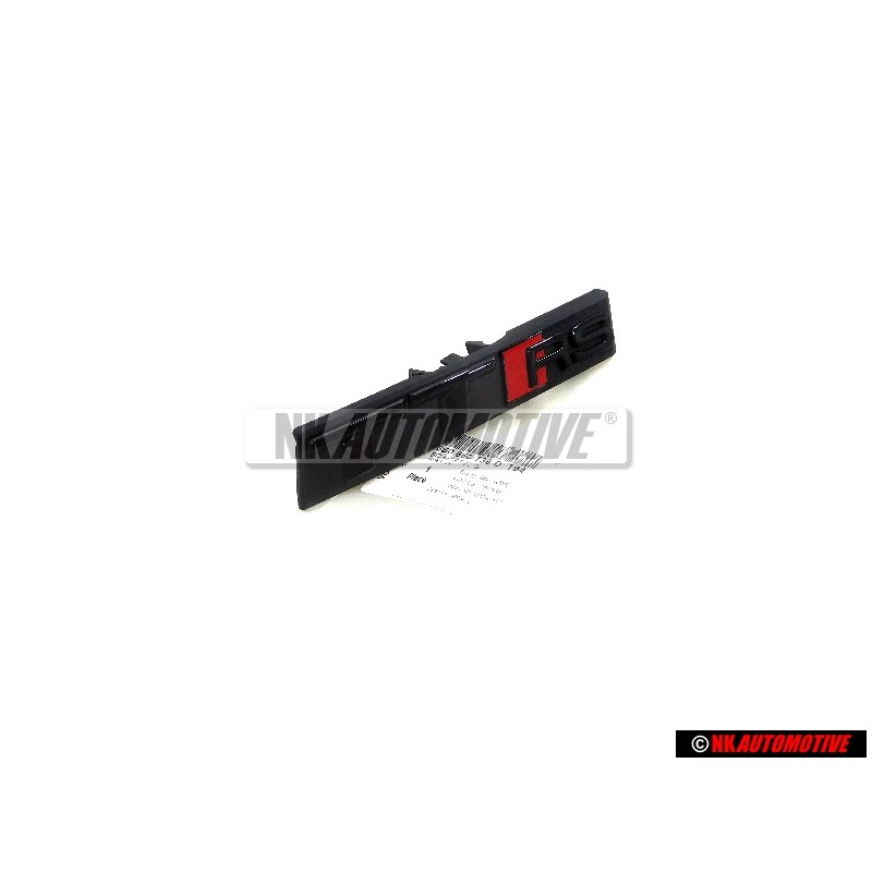 Audi Originale TTRS Fronte Logo Emblema Scritta Nero Rosso - 8S0853736D T94