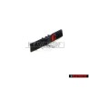 Audi Originale TTRS Fronte Logo Emblema Scritta Nero Rosso - 8S0853736D T94