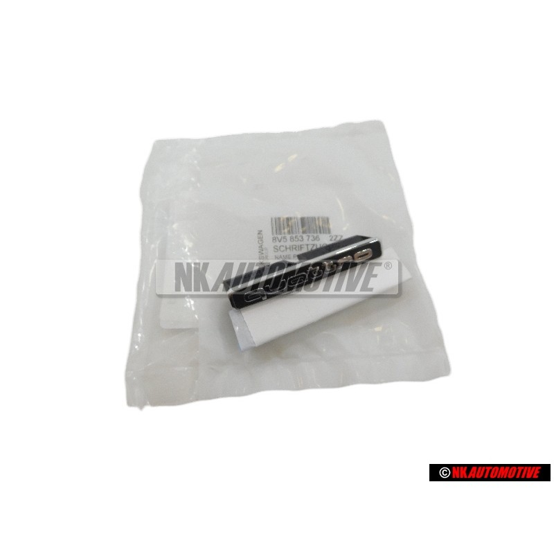 Audi Originale QUATTRO Fronte Logo Emblema Scritta Nero Cromo - 8V5853736 2ZZ
