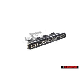 Audi Originale QUATTRO Fronte Logo Emblema Scritta Nero Cromo - 8W6853736 2ZZ