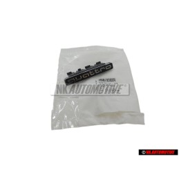 Audi Originale QUATTRO Fronte Logo Emblema Scritta Nero Cromo - 8W6853736A 2ZZ