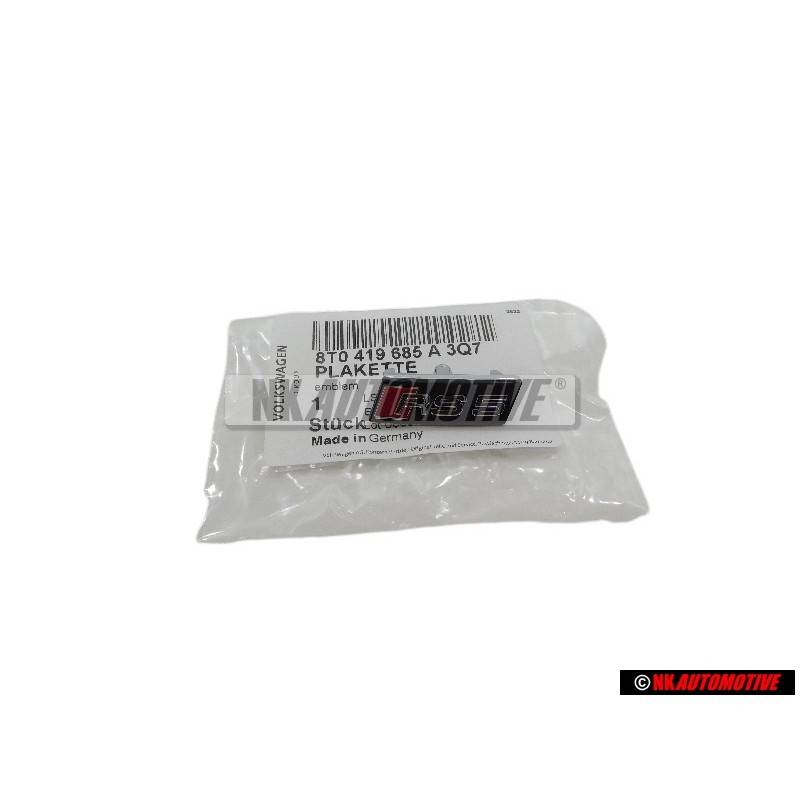 Audi Originale RS5 Volante Placca Logo Emblema Simbolo - 8T0419685A 3Q7
