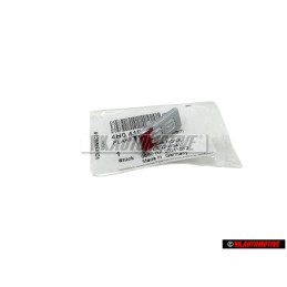 Audi Originale S8 Volante Placca Logo Emblema Simbolo Cromo Rosso - 4H0419685