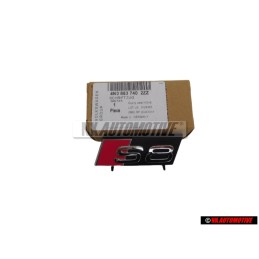 Audi Originale S8 Fronte Logo Emblema Scritta Nero Cromo Rosso - 4N0853740 2ZZ